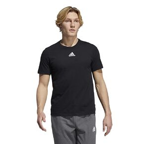 adidas Men's Amplifier Regular Fit Cotton T-Shirt EK017 L Black in Saudi Arabia
