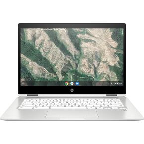اتش بي كروم بوك x360-14 انش اتش دي تتش - بنتيوم فضي N5000-4 جيجا ، 64 جيجا eMMC - فضي ابيض in Kuwait
