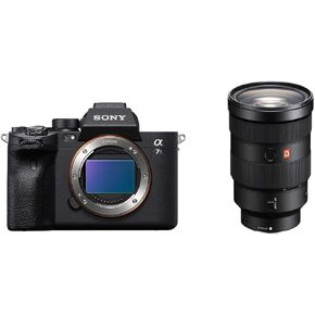 هيكل كاميرا Sony Alpha a7S III بإطار كامل وعدسة رقمية قابلة للتبديل (أسود) - حزمة مع عدسة Sony FE مقاس 24-70 مم f/2.8 GM القياسية E-Mount in Kuwait