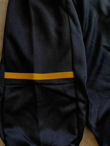 Adidas Men's Climalite Custom 1/4 Zip Long Sleeve Pullover, BlackCollegiate Gold, Size L in Saudi Arabia