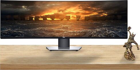 Dell U4919DW UltraSharp 49-inch LED Backlit Curved Gaming Monitor with IPS, Vesa Compatible, Anti-Glare, Tilt, Swivel (HDMI, USB 3.0, USB-C, DisplayPort) in Saudi Arabia