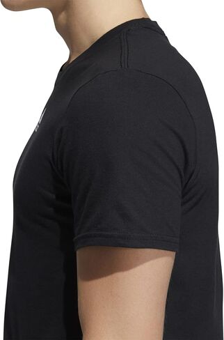 adidas Men's Amplifier Regular Fit Cotton T-Shirt EK017 L Black in Saudi Arabia