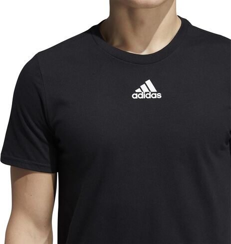 adidas Men's Amplifier Regular Fit Cotton T-Shirt EK017 L Black in Saudi Arabia