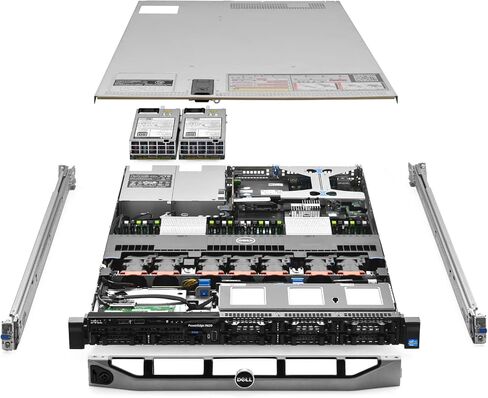 Dell PowerEdge R620 Server 2.80Ghz 20-Core 128GB 2X New 1TB SSD H710 Rails (Renewed) in Kuwait