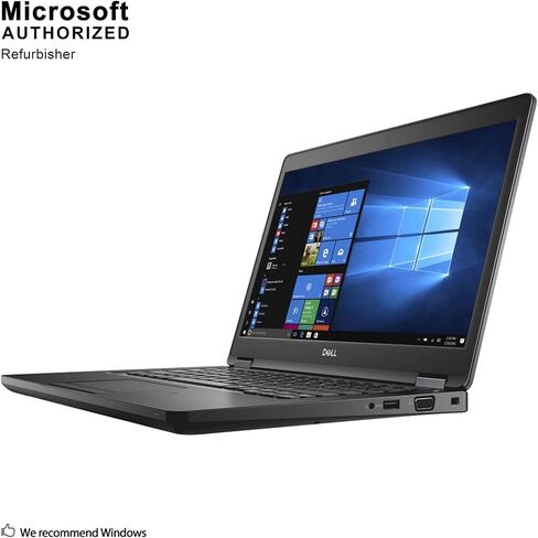 Dell Latitude 5490 14" Business Laptop, Intel Core i7-8650U 1.9GHZ, 16G DDR4, 1T SSD, VGA, HDMI, Windows 10 Pro 64 Bit-Multi-Language Supports English/Spanish/French(Renewed) in Kuwait