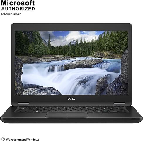 Dell Latitude 5490 14" Business Laptop, Intel Core i7-8650U 1.9GHZ, 16G DDR4, 1T SSD, VGA, HDMI, Windows 10 Pro 64 Bit-Multi-Language Supports English/Spanish/French(Renewed) in Kuwait