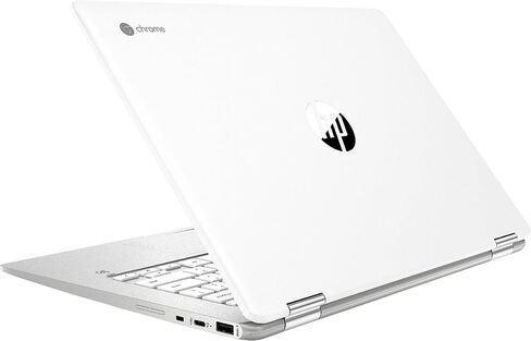 HP Chromebook x360-14" HD Touch - Pentium Silver N5000-4GB - 64GB eMMC - Silver White in Saudi Arabia