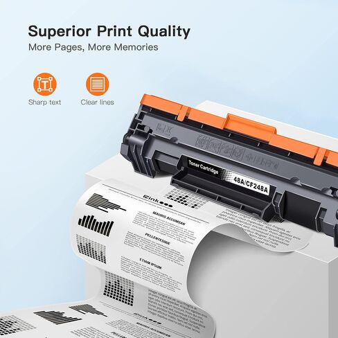 E-Z Ink 48A Compatible Toner Cartridges Replacement for HP 48A CF248A to use with Pro M29w M15w MFP M28w M28a M29a M30w M31w M15a M16a M16w Printer (Black, 2 Pack) in Saudi Arabia