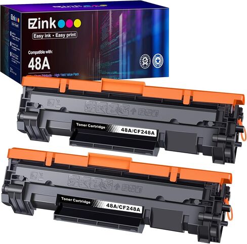 E-Z Ink 48A Compatible Toner Cartridges Replacement for HP 48A CF248A to use with Pro M29w M15w MFP M28w M28a M29a M30w M31w M15a M16a M16w Printer (Black, 2 Pack) in Saudi Arabia