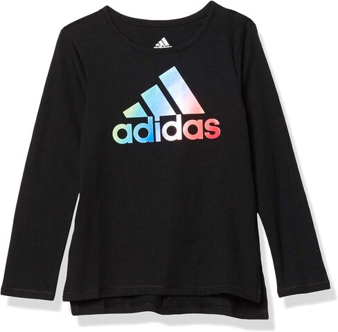 adidas Girls' Long Sleeve Side Vent Tee T-Shirt in Saudi Arabia