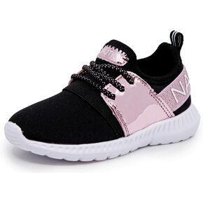 Nautica Kids Girls Metallic Fashion Sneaker Lace-Up Athletic Running Shoe I kappil I (Big Kid - Little Kid - Toddler) in Saudi Arabia
