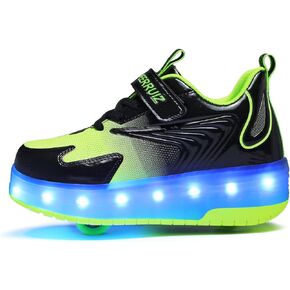 BFOEL Spider Roller Skates Light up Shoes with USB Chargable Led Sport Sneaker for Boys Girls Kids Birthday Thanksgiving Christmas Day Best Gift