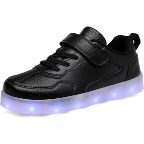 أحذية Voovix Kids المضيئة بإضاءة LED، أحذية رياضية لامعة منخفضة الأعلى للأولاد والبنات من الجنسين