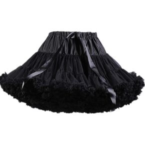 Colyanda Womens 3-Layered Pleated Tulle Petticoat Tutu Puffy Party Cosplay Skirt