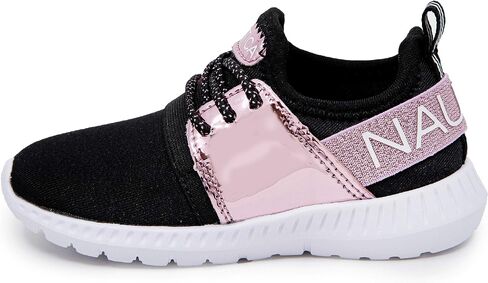Nautica Kids Girls Metallic Fashion Sneaker Lace-Up Athletic Running Shoe I kappil I (Big Kid - Little Kid - Toddler) in Kuwait