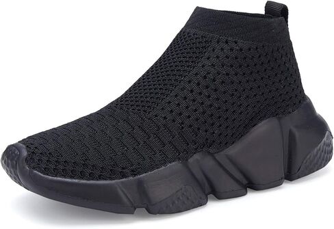 CHUI Boys Fashion Sneakers Girls Sock Shoes High Top Kids Slip-On Shoes… in Saudi Arabia