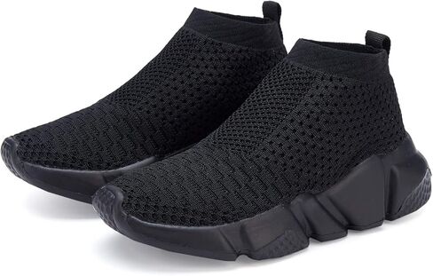 CHUI Boys Fashion Sneakers Girls Sock Shoes High Top Kids Slip-On Shoes… in Saudi Arabia
