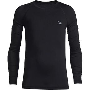 BALEAF Boys' Youth Compression Long Sleeve Shirts Performance Baseball Football Baselayer Kids Cold Gear Undershirt Quick Dry in Saudi Arabia