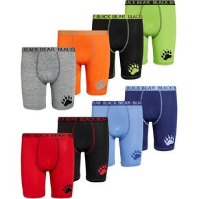 Black Bear Boys Performance Dry-Fit Compression Long Boxer Brief (8 Pack) in Kuwait