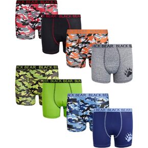 Black Bear Boys Performance Dry-Fit Compression Boxer Brief (8 Pack) in Kuwait