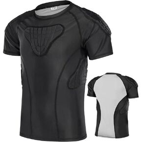 DGXINJUN Youth Kids Boys Padded Compression Shirt Chest Protector Parkour Extreme Exercise Suit for Boys in Saudi Arabia