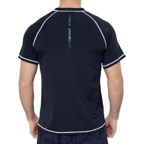 Men's Swim Shirts Short Sleeve Quick Dry UPF 50+ Sun Protection Rash Guard Beach Fishing T Shirts