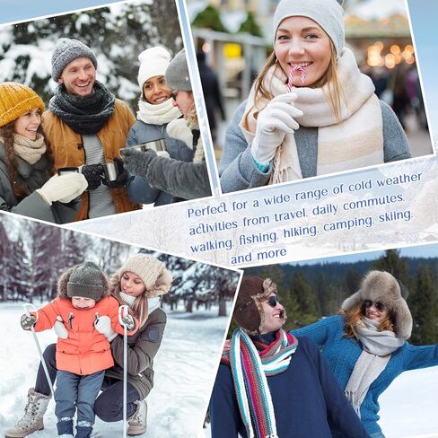48 Pieces Winter Gloves Scarves Beanies Socks Set Winter Homeless Care Package Bulk for Homeless Charity Warm Cozy Gift in Saudi Arabia