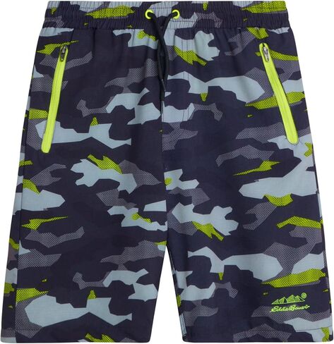 Eddie Bauer Boys' Active Shorts - Quick Dry Athletic Shorts - Hybrid Mesh Performance Shorts for Boys (2-16) in Saudi Arabia