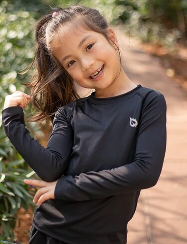 قمصان BALEAF للأولاد الشبابية المضغوطة بأكمام طويلة لأداء البيسبول وكرة القدم Baselayer Kids Cold Gear Undershirt سريع الجفاف in Kuwait
