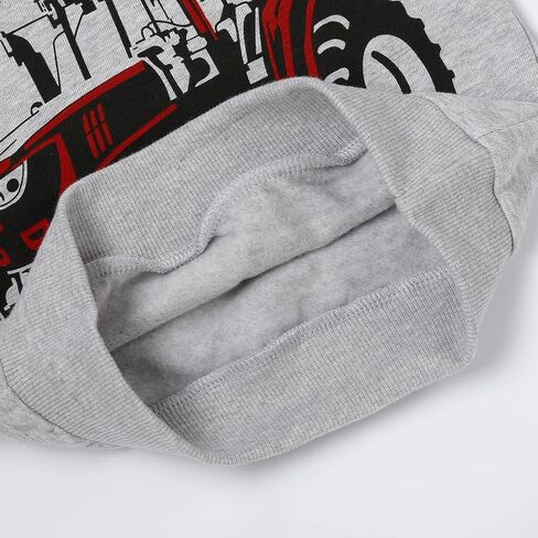 Akyzic Toddler Boys Sweatshirts Cotton Crewneck Truck Shirt Dinosaur Long Sleeve Pullover Tops Tees 2-8T in Saudi Arabia
