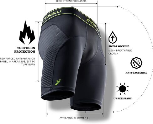 Storelli BodyShield Unisex Turf Burn Sliders | Compression Soccer Sliding Undershorts | Enhanced Lower Body Protection in Saudi Arabia