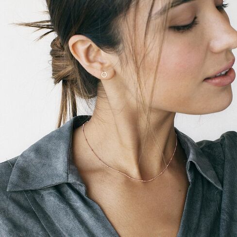 IEFWELL Easter Gifts - Initial Necklaces for Women Girls, 14K Gold-Plated Silver Double Side Engraved Hammered Coin Necklaces, Layered Necklace Jewelry Pendant for Teen Girls in Kuwait