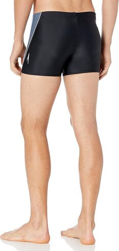 Speedo Men's Swimsuit Square Leg Splice , Black/Black , Medium in Saudi Arabia