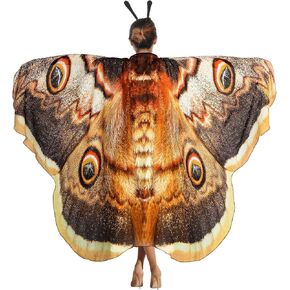 2 Pcs Halloween Butterfly Wings Butterfly Shawl Moth Wings Moth Cape Butterfly Costume Accessory with Headband for Women Girl in Saudi Arabia