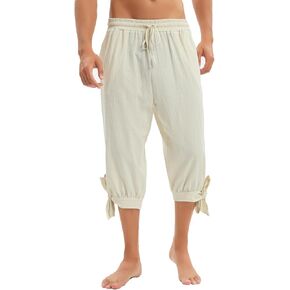 Durio Pirate Pants for Men Pirate Renaissance Costume Men Medieval Pants Viking Costume Outfit Halloween Party Gifts for Men
