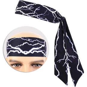 Ken Costume Headband Lightning Patterns for Men's Movie Cosplay Halloween Party