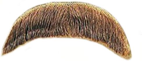 Rubie's BASIC CHARACTER MUSTACHE, LIGHT BROWN [Apparel] White One Size in Saudi Arabia