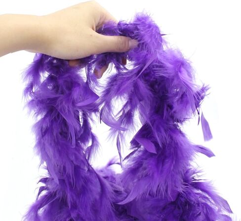 كوسيكا 6 قطع من بوا الريش الملونة بطول 6.5 قدم للنساء والفتيات لتزيين الحفلات التنكرية بالجملة، 6 قطع, 6 قطع in Kuwait