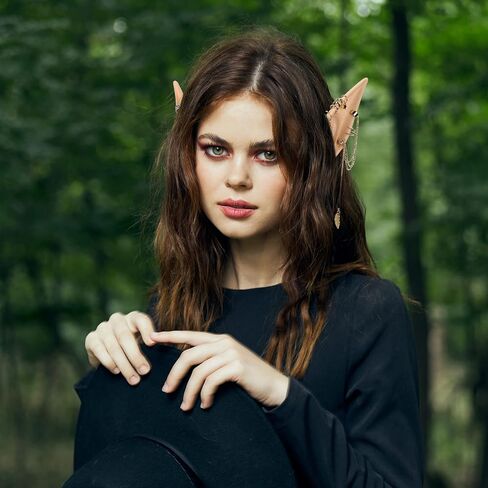 FRESHME Fairy Pixie Elf Ears - Medium and Long Style Cosplay Soft Pointed Ears Renaissance Party Christmas Halloween Custome Makeup Costume Accessories Elven Masquerade Vampire Fairy Ears (2 Pairs) in Saudi Arabia