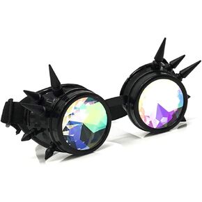 Umbrellalaboratory كريستال قوس قزح المشكال الهذيان نظارات Steampunk نظارات وتتسابق الملحقات in Kuwait