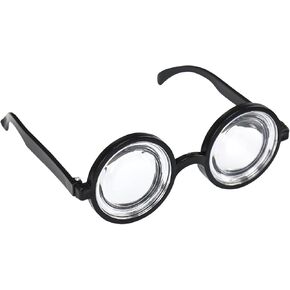 Iconikal Thick Lens Nerd Dress-Up Costume Glasses, Small, Black in Saudi Arabia
