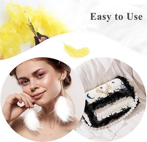 QUEFE 10 قطعة 6.6 قدم من الريش الملون للنساء والفتيات فستان مُصمم حسب الطلب لتزيين الحفلات بالجملة in Kuwait