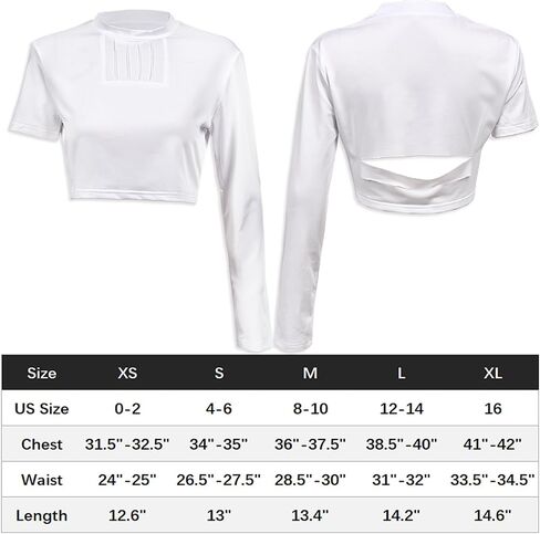 C-ZOFEK Womens White Short Cosplay Top Asymmetrical Sleeves Shirt for Halloween Costume in Saudi Arabia