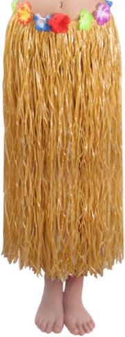 Newcreativetop 32" Adult's Flowered Luau Hula Skirts Pack of 3,Assorted Colors in Kuwait