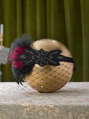 مجموعة إكسسوارات Sweet TV 1920s Great Gatsby للنساء، مجموعة إكسسوارات الأزياء التنكرية لعصابة رأس Flapper 1920s in Kuwait