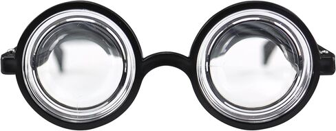 Iconikal Thick Lens Nerd Dress-Up Costume Glasses, Small, Black in Saudi Arabia