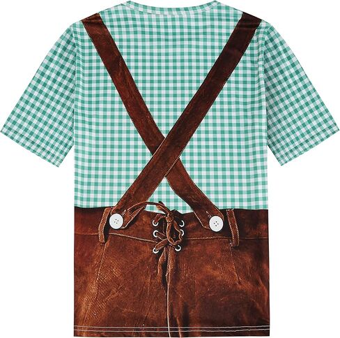 GRAJTCIN Men's Bavarian Oktoberfest Costume Short Sleeve T-Shirt in Kuwait