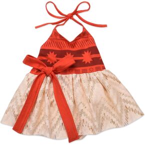 فستان Sejardin Baby Girl Moana الفاخر، زي الأخت المتطابق من الدانتيل المكشكش