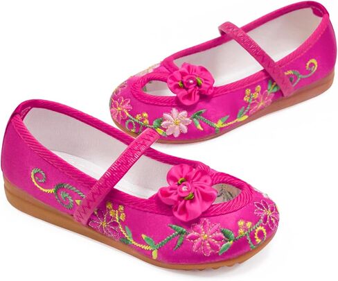 Encanto Mirabel Isabela Shoes for Girls Costume Cosplay Dress Up Embroidery Mary-Jane Ballet Shoes Purple in Kuwait