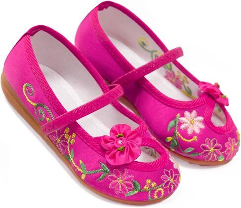 Encanto Mirabel Isabela Shoes for Girls Costume Cosplay Dress Up Embroidery Mary-Jane Ballet Shoes Purple in Kuwait